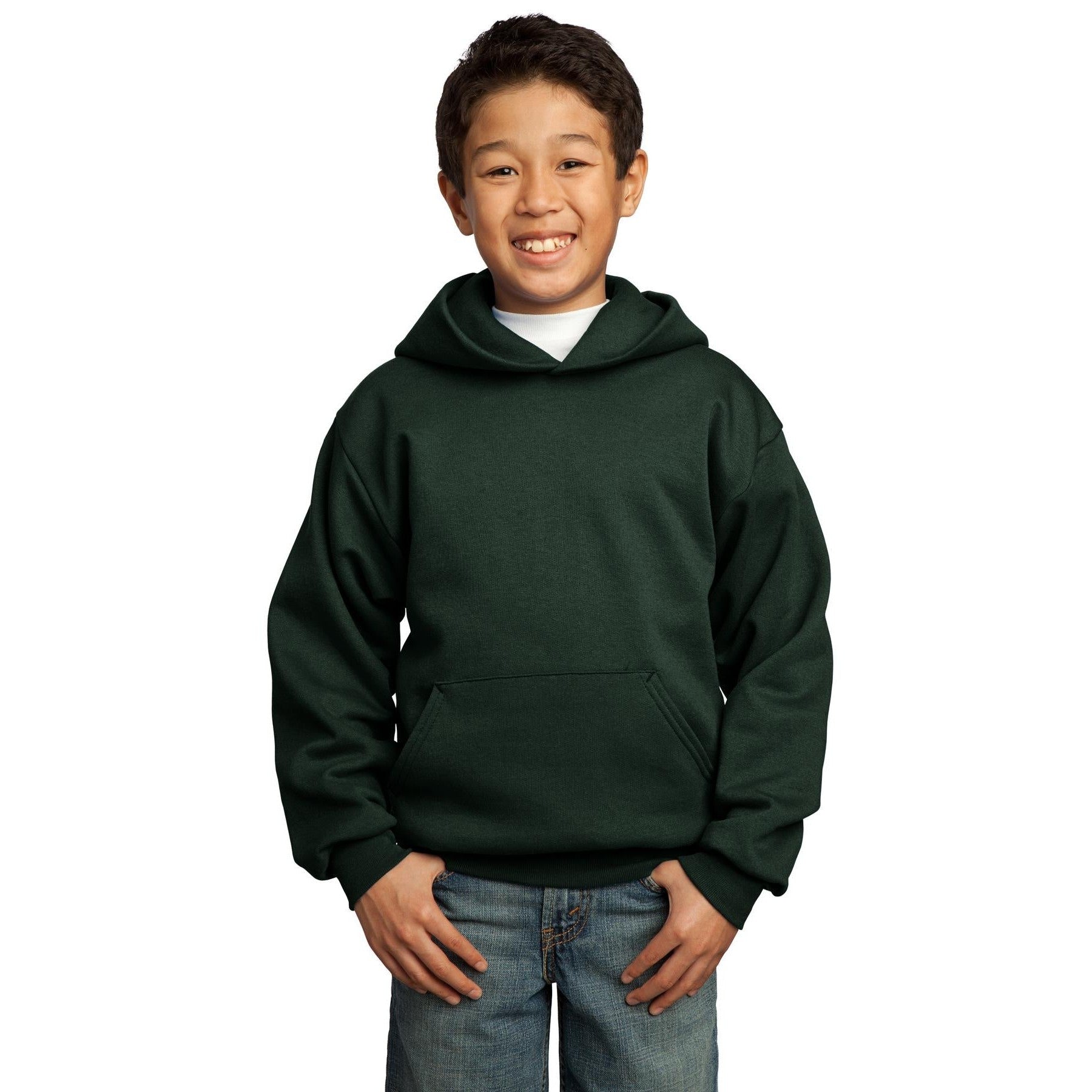 Port & Company-Port & Company® - Youth Core Fleece Pullover Hooded Sweatshirt. PC90YH-MedTech-7